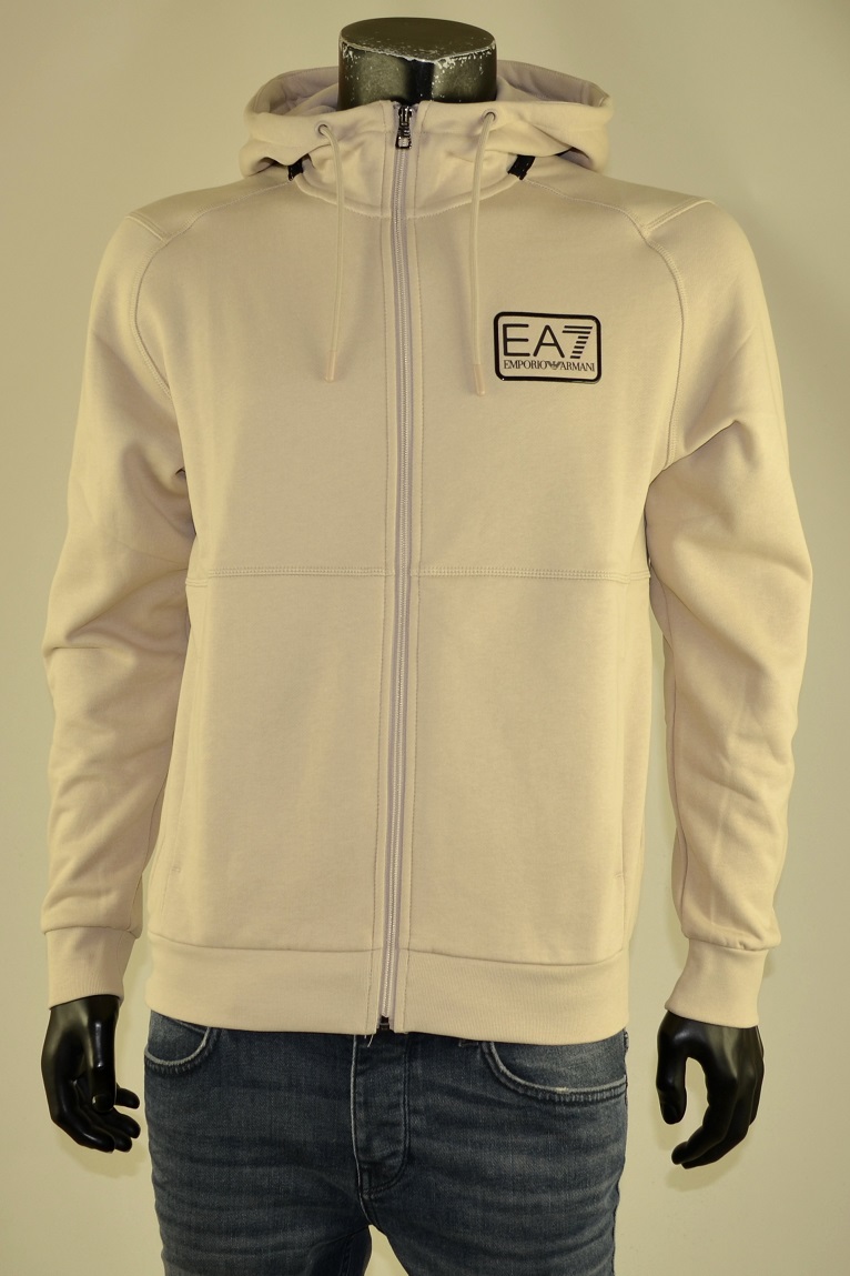 Vest Hoodie Silver Cloud